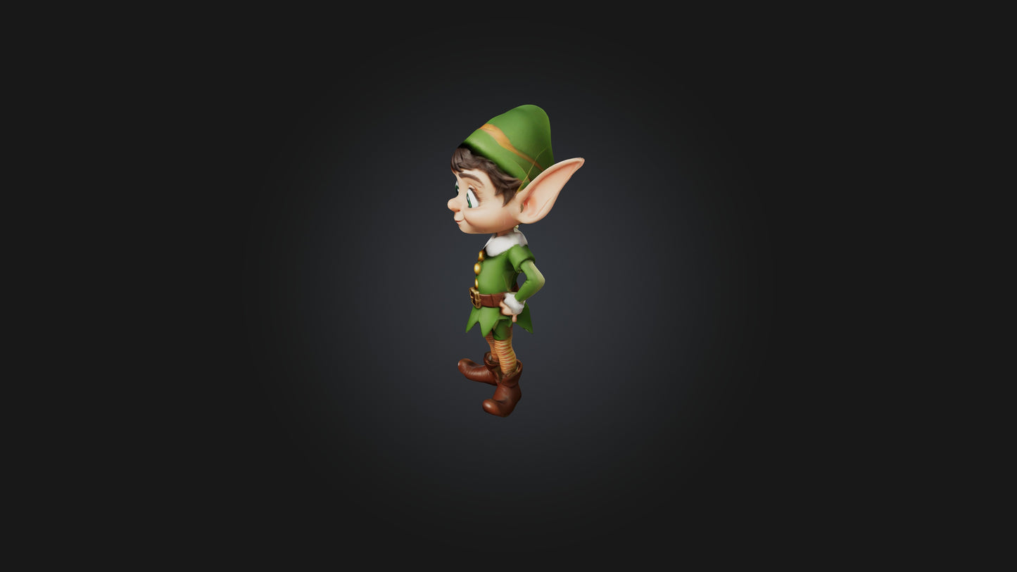 Cartoon Elf 3D model