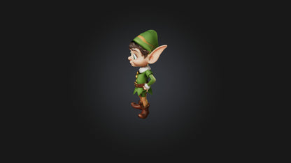 Cartoon Elf 3D model