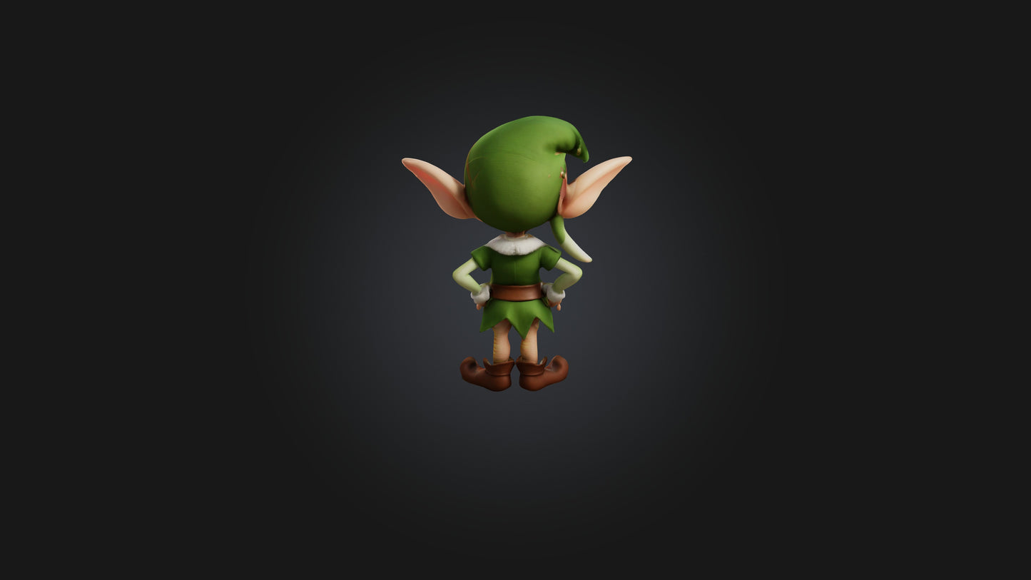 Cartoon Elf 3D model
