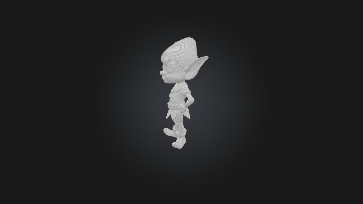 Cartoon Elf 3D model