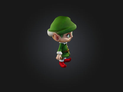 3D model Cartoon Elf VR / AR / low-poly