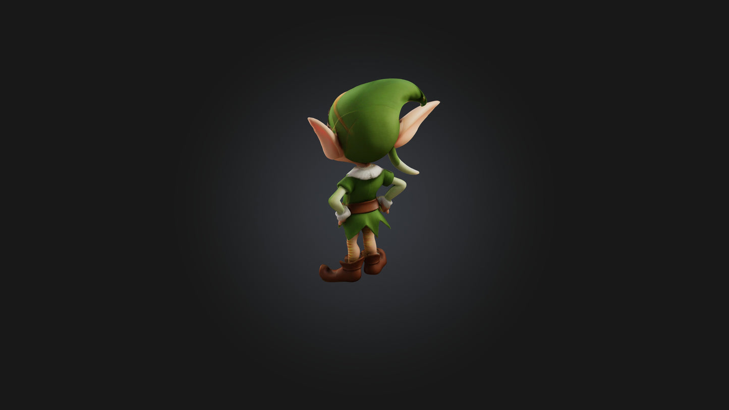 Cartoon Elf 3D model