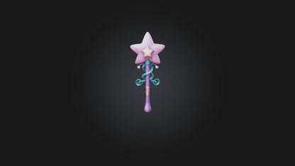 Cartoon Fairy Wand 3D model