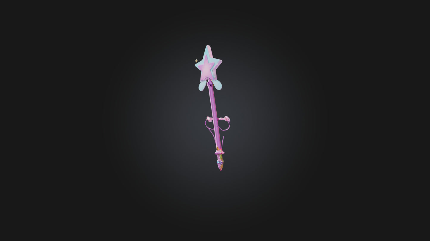 3D model Cartoon Fairy Wand VR / AR / low-poly