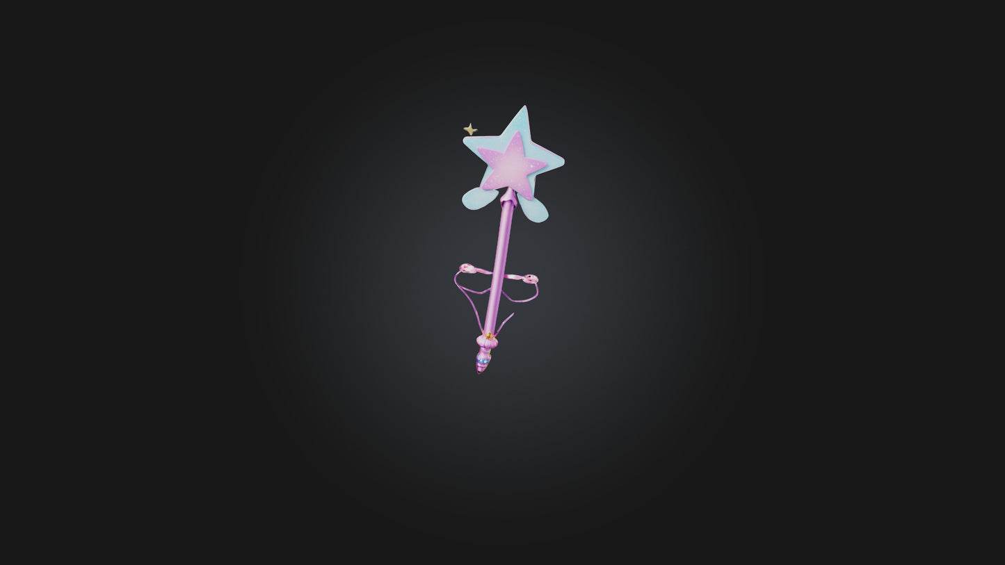 3D model Cartoon Fairy Wand VR / AR / low-poly