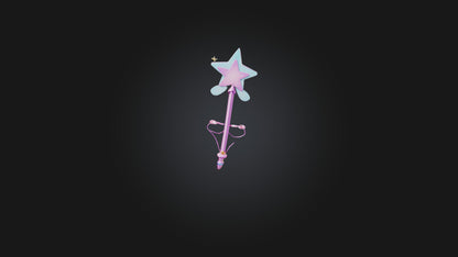 3D model Cartoon Fairy Wand VR / AR / low-poly