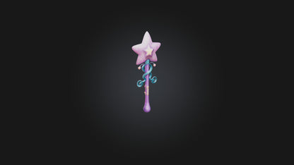 Cartoon Fairy Wand 3D model