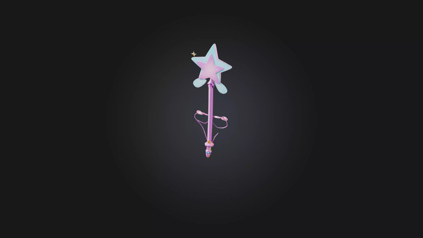 3D model Cartoon Fairy Wand VR / AR / low-poly