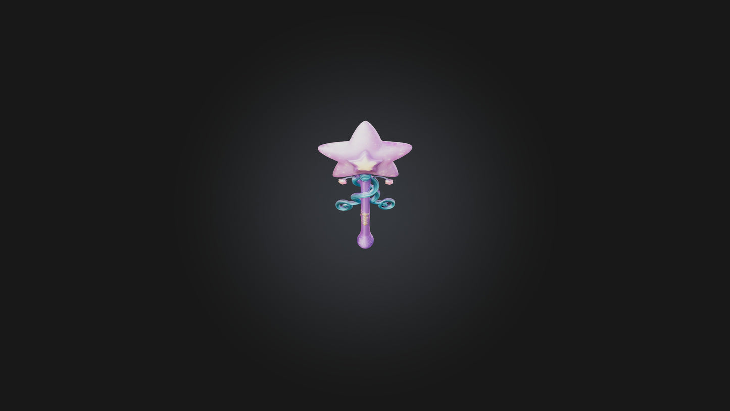 Cartoon Fairy Wand 3D model