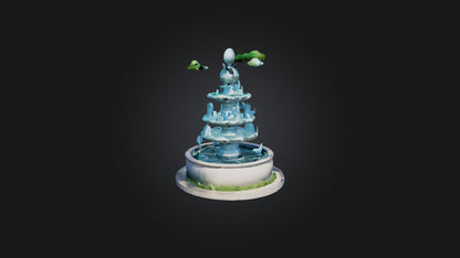 Cartoon Fountain 3D model