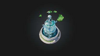 Cartoon Fountain 3D model