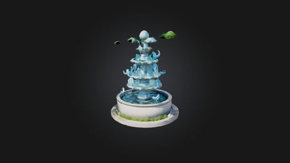 Cartoon Fountain 3D model