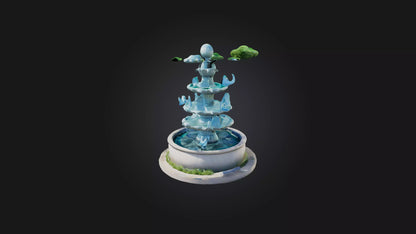 Cartoon Fountain 3D model