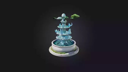 Cartoon Fountain 3D model