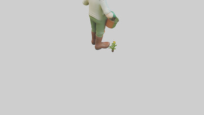 Cartoon Gardener model 3D model