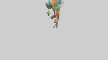 Cartoon Gardener model 3D model