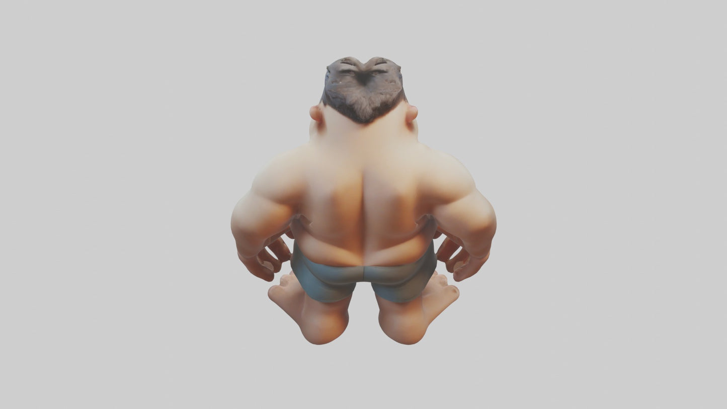 3D model Cartoon Giant Model 1 VR / AR / low-poly