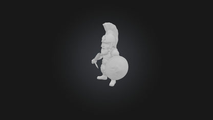 3D model Cartoon Gladiator VR / AR / low-poly
