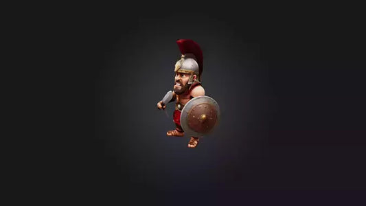 3D model Cartoon Gladiator VR / AR / low-poly