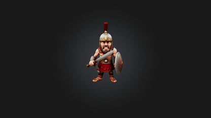 3D model Cartoon Gladiator VR / AR / low-poly
