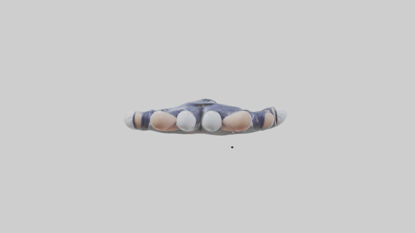 Cartoon Gloves model 3D model