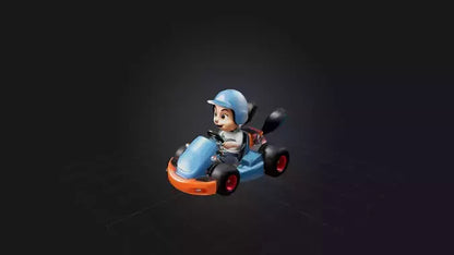 3D model Cartoon Go-Kart VR / AR / low-poly