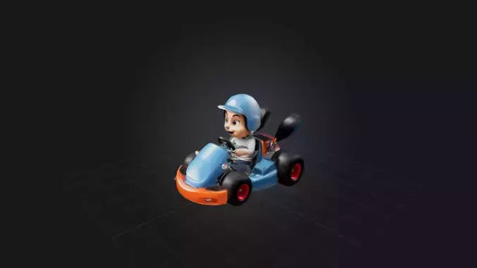 3D model Cartoon Go-Kart VR / AR / low-poly