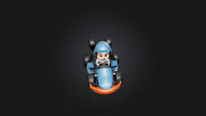 3D model Cartoon Go-Kart VR / AR / low-poly