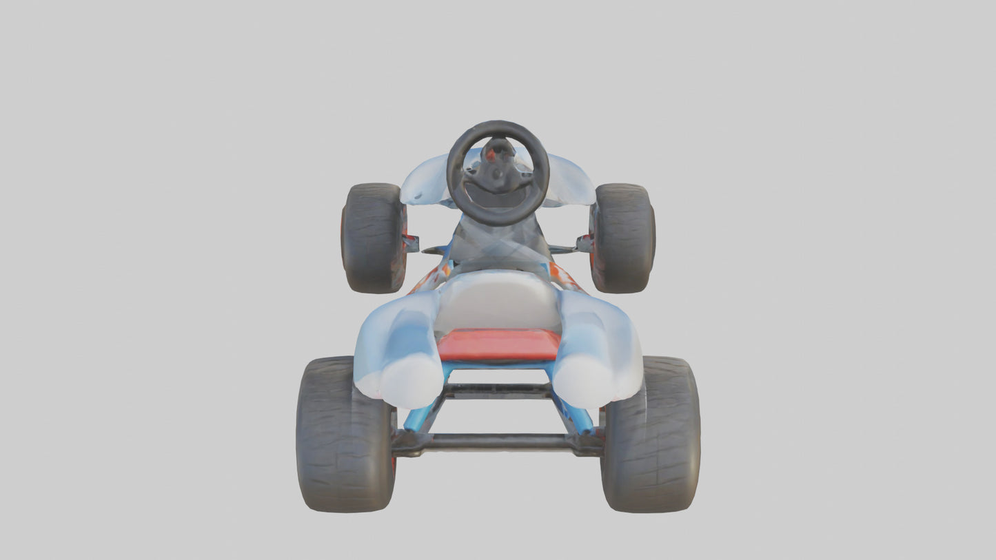 Cartoon Go Kart model 3D model