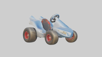 Cartoon Go Kart model 3D model