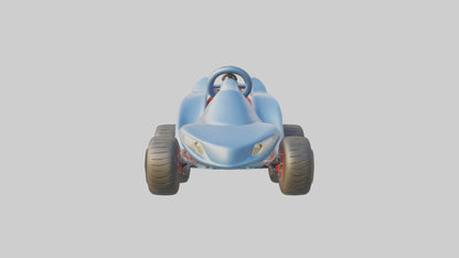 Cartoon Go Kart model 3D model