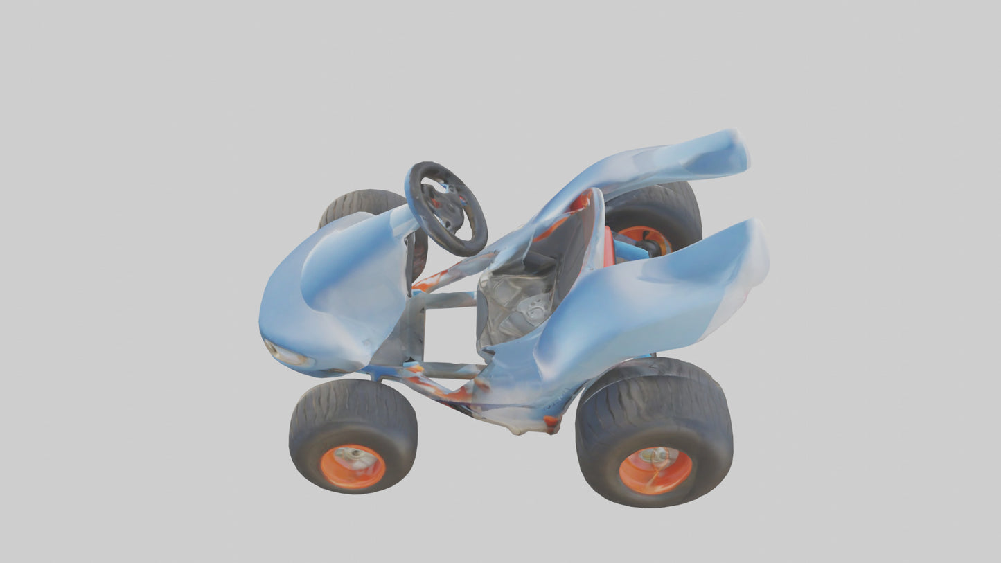 Cartoon Go Kart model 3D model