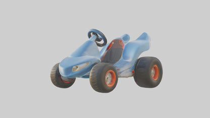 Cartoon Go Kart model 3D model