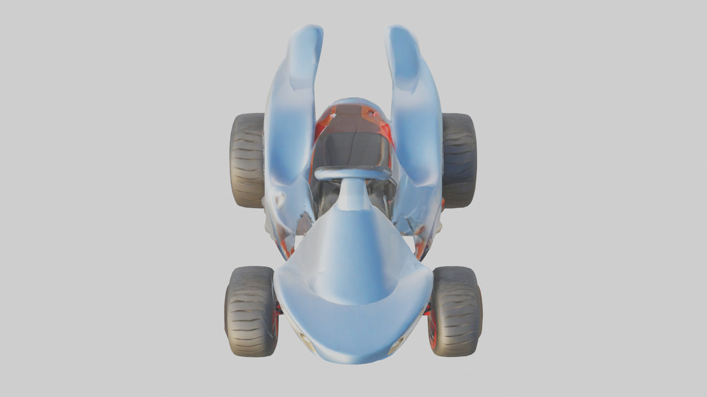 Cartoon Go Kart model 3D model