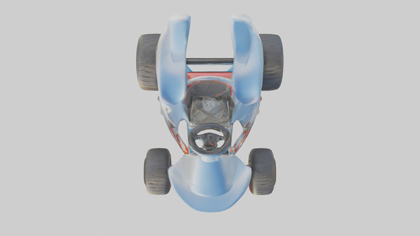 Cartoon Go Kart model 3D model