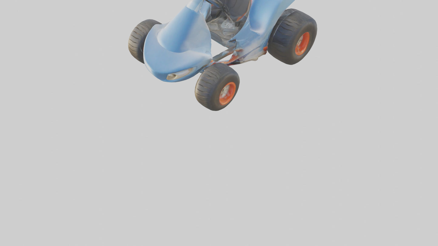 Cartoon Go Kart model 3D model