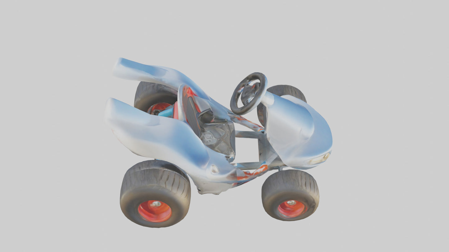 Cartoon Go Kart model 3D model