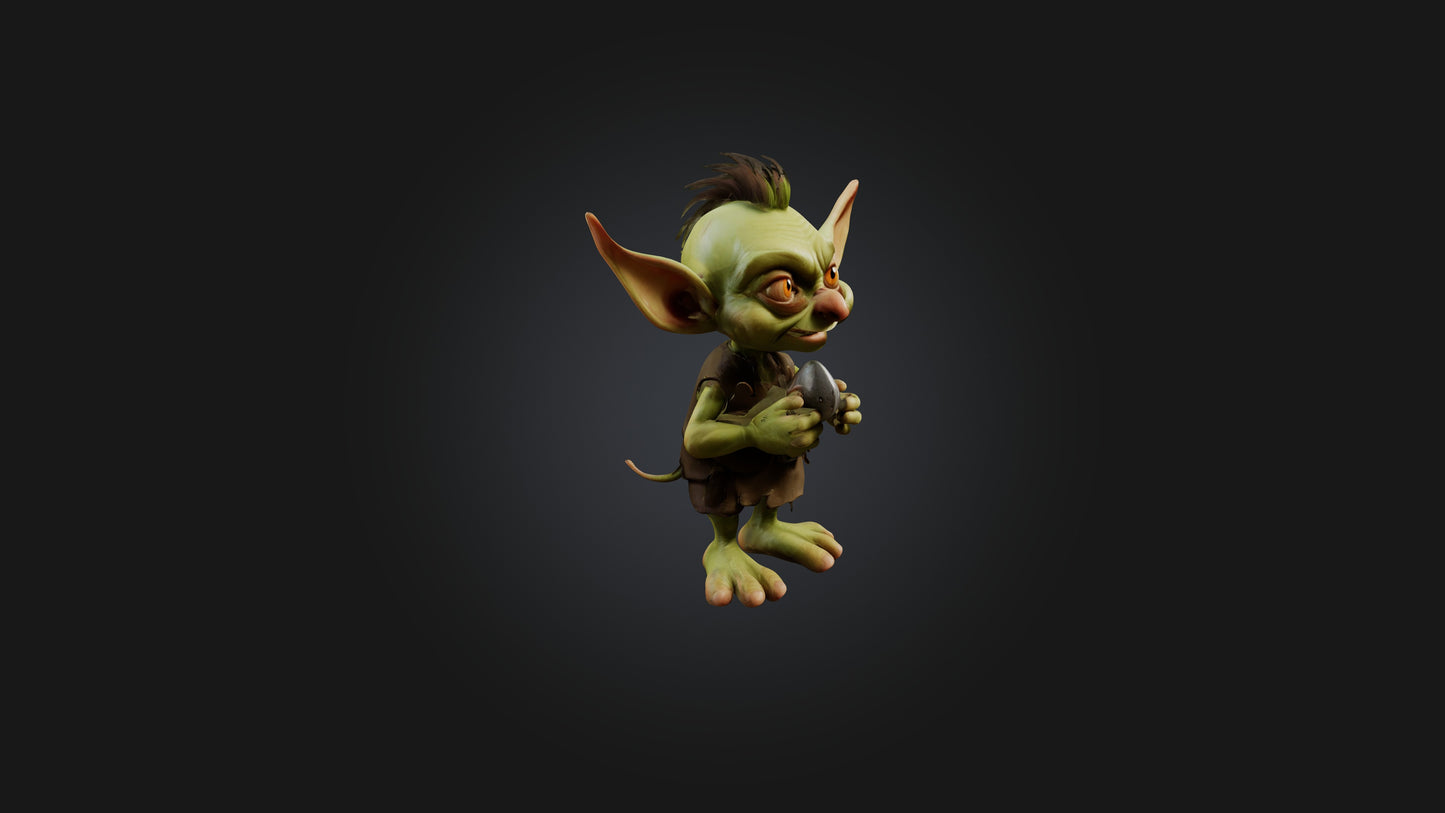 Cartoon Goblin 3D model
