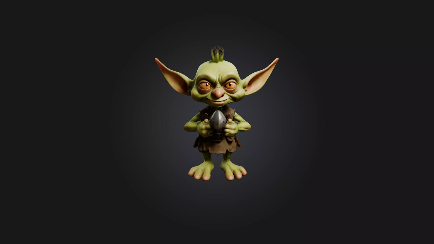 Cartoon Goblin 3D model
