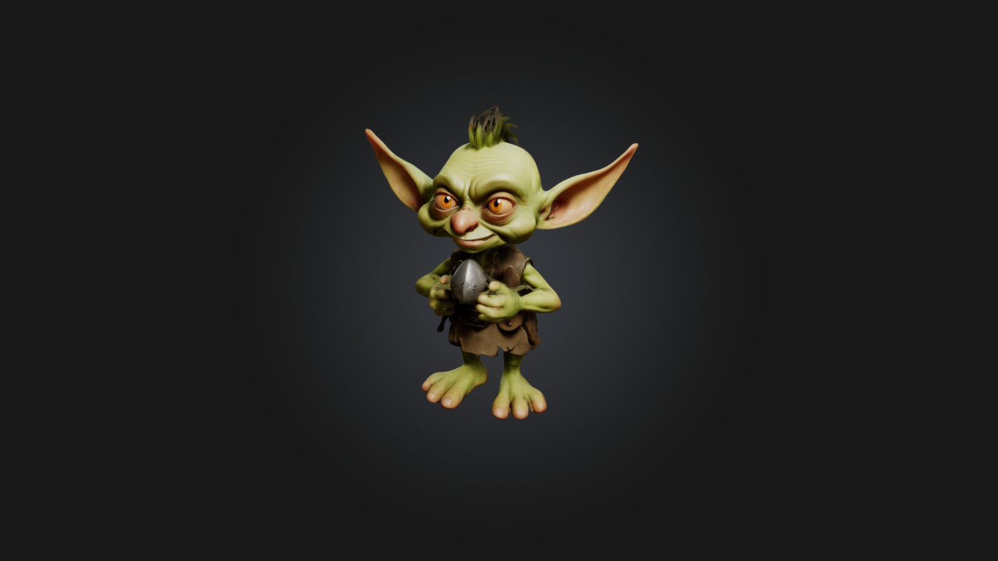 Cartoon Goblin 3D model