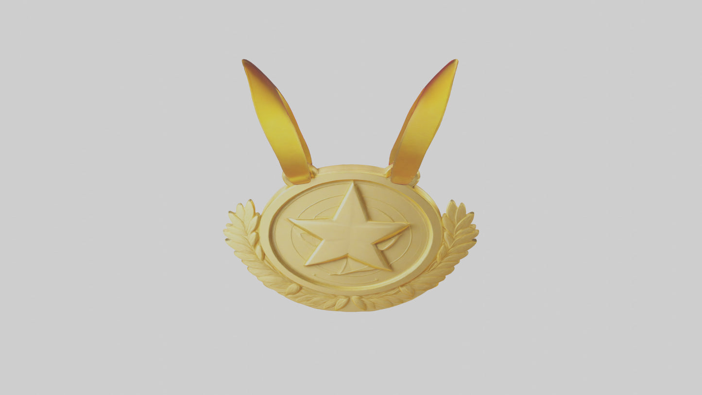 Cartoon Gold Medal model 3D model
