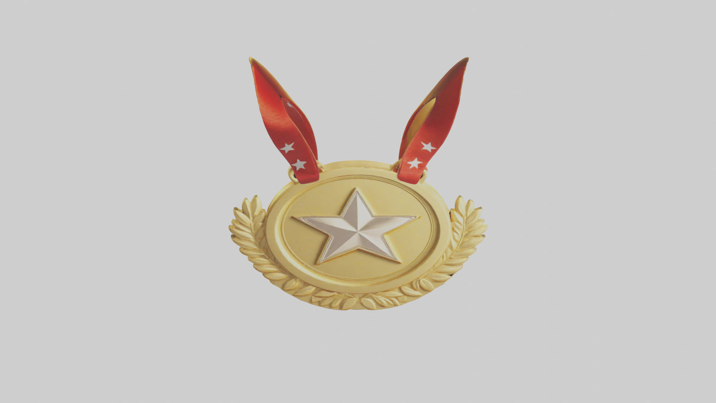 Cartoon Gold Medal model 3D model