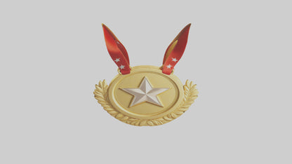Cartoon Gold Medal model 3D model