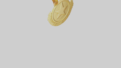 Cartoon Gold Medal model 3D model