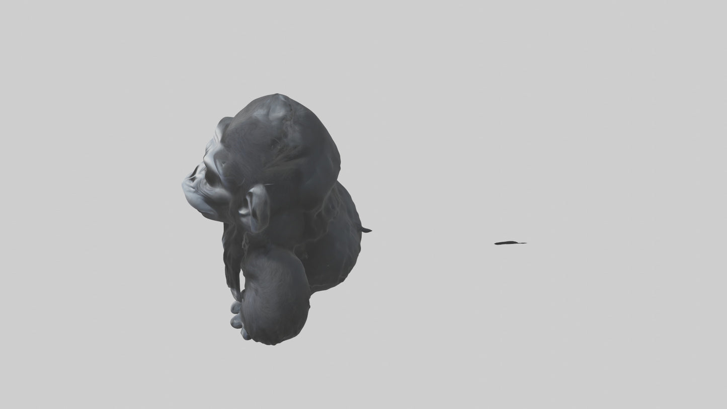Cartoon Gorilla model 3D model