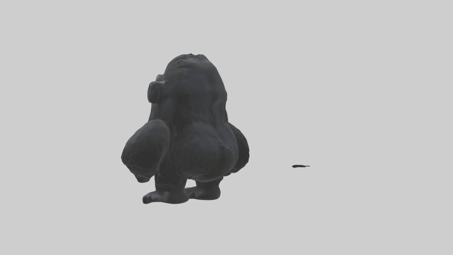 Cartoon Gorilla model 3D model
