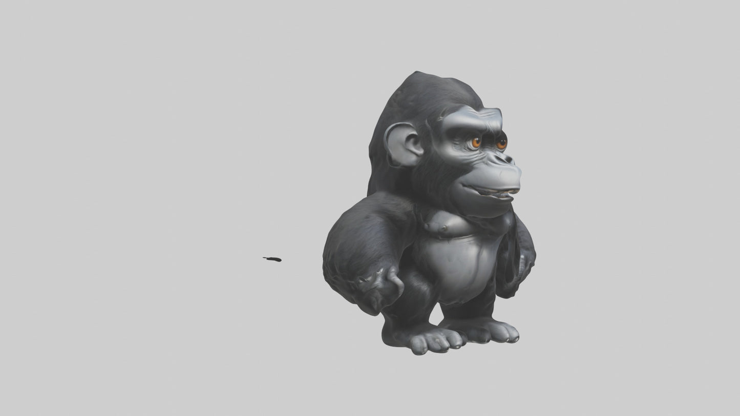 Cartoon Gorilla model 3D model