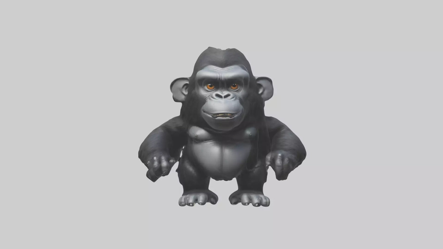 Cartoon Gorilla model 3D model