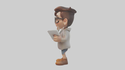 Cartoon Graphic Artist model 3D model