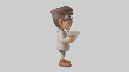 Cartoon Graphic Artist model 3D model